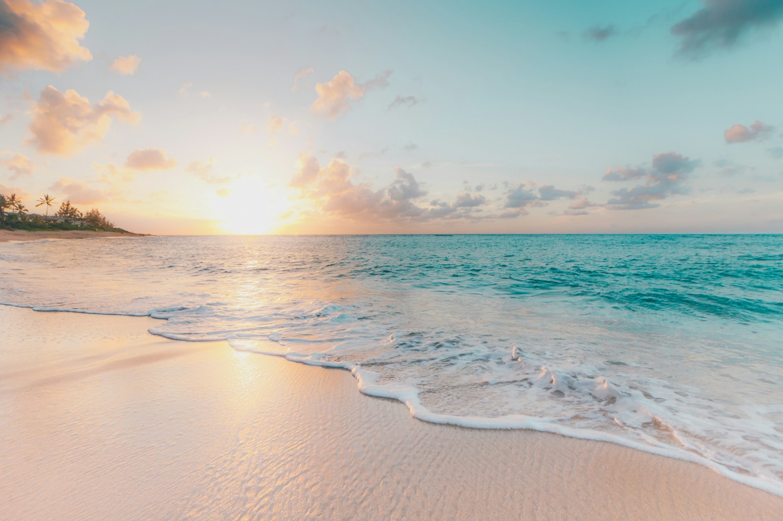 Dawn Waters Horizon Landscape